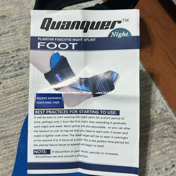 Plantar fasciatis foot roll, night splint and foot rocker - Picture 6 of 7